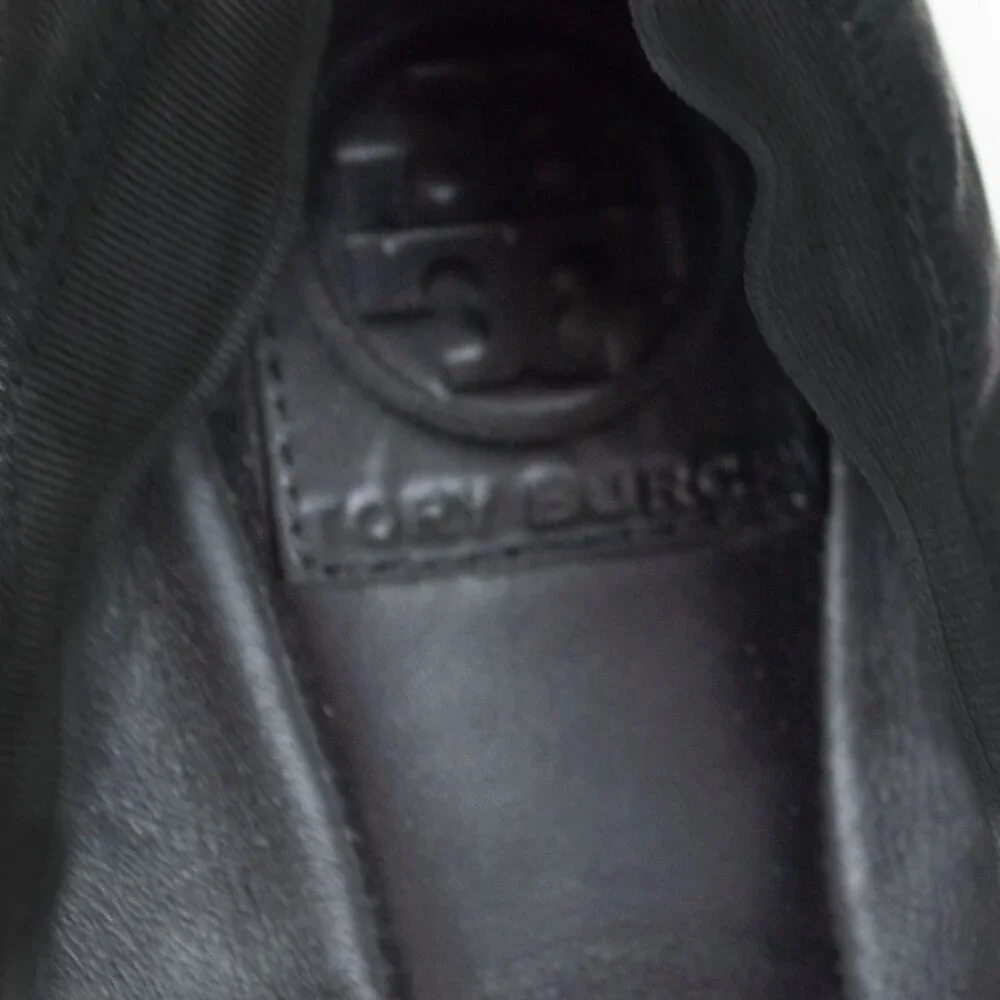 Tory Burch Black Patent Toe Ballet Flats